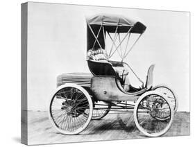 Display of an Early Winston Automobile-null-Stretched Canvas