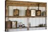 Display of Antique Buckets and Bottles, Cuba. Missouri, USA. Route 66-Julien McRoberts-Stretched Canvas