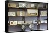 Display of Antique Radios, Las Vegas, Nevada. Usa-Julien McRoberts-Framed Stretched Canvas
