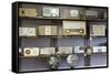 Display of Antique Radios, Las Vegas, Nevada. Usa-Julien McRoberts-Framed Stretched Canvas