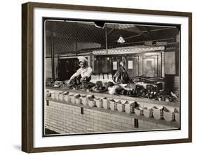 Display of Cold Meat in the Kitchen of the Commodore Hotel, 1919-Byron Company-Framed Giclee Print