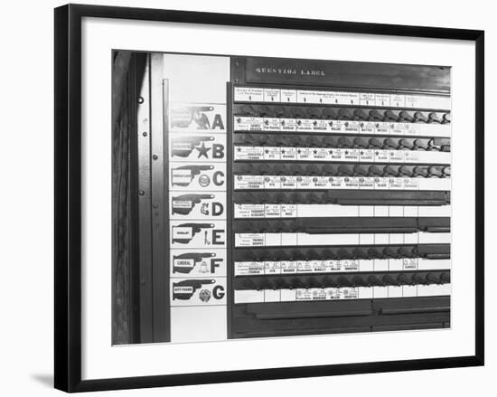 Display of Election Panel-null-Framed Photographic Print