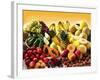 Display of Exotic Fruit with Stone Fruits, Berries and Avocados-null-Framed Photographic Print