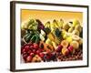 Display of Exotic Fruit with Stone Fruits, Berries and Avocados-null-Framed Photographic Print