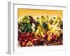 Display of Exotic Fruit with Stone Fruits, Berries and Avocados-null-Framed Photographic Print