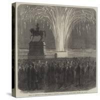 Display of Fireworks in the Inner Harbour of Cherbourg, in Honour of the British Channel Squadron-null-Stretched Canvas