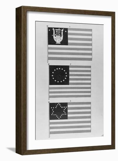 Display of Flags-null-Framed Giclee Print