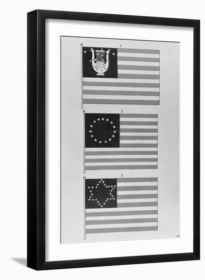 Display of Flags-null-Framed Giclee Print