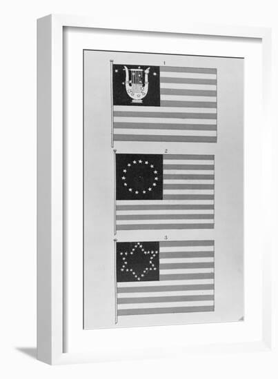 Display of Flags-null-Framed Giclee Print