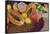 Display of Fruit, Nuts, and Grains at Rancho La Puerta, Tecate, Mexico-Jaynes Gallery-Framed Stretched Canvas