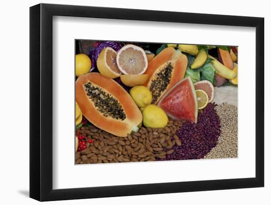 Display of Fruit, Nuts, and Grains at Rancho La Puerta, Tecate, Mexico-Jaynes Gallery-Framed Photographic Print