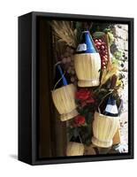 Display of Local Wine for Sale, Siena, Tuscany, Italy-Ruth Tomlinson-Framed Stretched Canvas