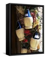 Display of Local Wine for Sale, Siena, Tuscany, Italy-Ruth Tomlinson-Framed Stretched Canvas