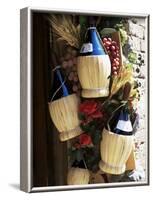 Display of Local Wine for Sale, Siena, Tuscany, Italy-Ruth Tomlinson-Framed Photographic Print