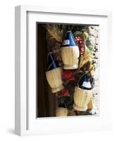 Display of Local Wine for Sale, Siena, Tuscany, Italy-Ruth Tomlinson-Framed Photographic Print