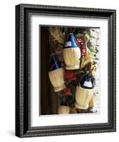 Display of Local Wine for Sale, Siena, Tuscany, Italy-Ruth Tomlinson-Framed Photographic Print