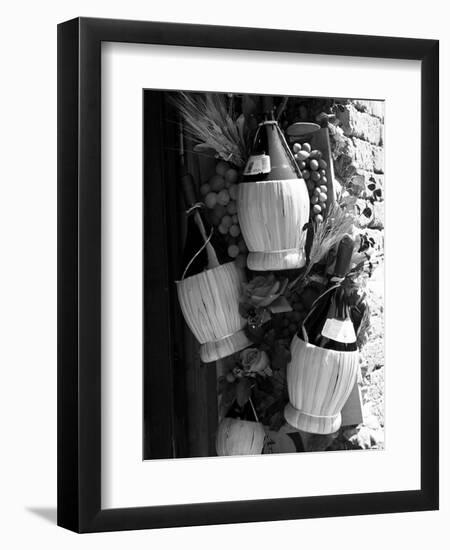 Display of Local Wine for Sale, Siena, Tuscany, Italy-Ruth Tomlinson-Framed Premium Photographic Print