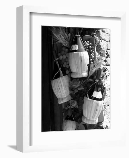 Display of Local Wine for Sale, Siena, Tuscany, Italy-Ruth Tomlinson-Framed Photographic Print