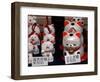 Display of Lucky Cats, Japanese Cultural Icon for Good Fortune, Akasaka, Tokyo, Japan-Nancy & Steve Ross-Framed Photographic Print