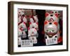 Display of Lucky Cats, Japanese Cultural Icon for Good Fortune, Akasaka, Tokyo, Japan-Nancy & Steve Ross-Framed Photographic Print