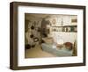 Display of Old Opal Miners Home, Coober Pedy, Outback, Australia-David Wall-Framed Photographic Print