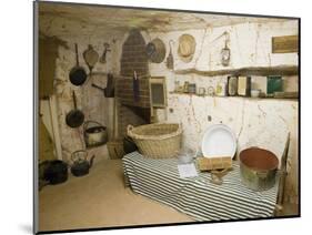 Display of Old Opal Miners Home, Coober Pedy, Outback, Australia-David Wall-Mounted Photographic Print