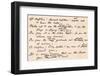 Display of Poem by Walt Whitman on Abraham Lincoln's Death-null-Framed Photographic Print