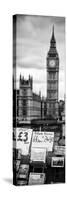 Display of Poscards of London with Big Ben in the background - London - England - Door Poster-Philippe Hugonnard-Stretched Canvas
