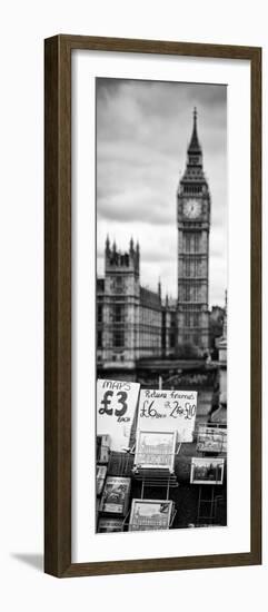 Display of Poscards of London with Big Ben in the background - London - England - Door Poster-Philippe Hugonnard-Framed Photographic Print