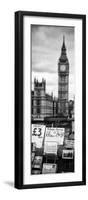 Display of Poscards of London with Big Ben in the background - London - England - Door Poster-Philippe Hugonnard-Framed Photographic Print