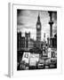 Display of Poscards of London with Big Ben in the background - London - England - United Kingdom-Philippe Hugonnard-Framed Photographic Print