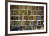 Display of Textiles and Fabrics at Market in Kumasi, Ghana-null-Framed Giclee Print