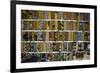 Display of Textiles and Fabrics at Market in Kumasi, Ghana-null-Framed Giclee Print