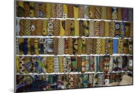 Display of Textiles and Fabrics at Market in Kumasi, Ghana-null-Mounted Giclee Print