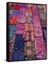 Display of Textiles, Antigua Guatemala, Guatemala-Alfredo Maiquez-Framed Stretched Canvas