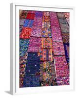 Display of Textiles, Antigua Guatemala, Guatemala-Alfredo Maiquez-Framed Premium Photographic Print