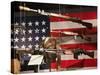 Display of Us Military Weapons, National World War Two Museum, New Orleans, Louisiana, USA-Walter Bibikow-Stretched Canvas