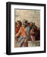 Disputa, from the Stanza Della Segnatura, 1508-11 (Detail)-Raphael-Framed Giclee Print