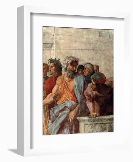 Disputa, from the Stanza Della Segnatura, 1508-11 (Detail)-Raphael-Framed Giclee Print