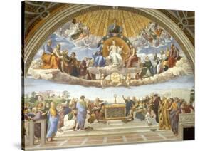 Disputa, from the Stanza della Segnatura, 1508-11-Raphael-Stretched Canvas