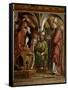 Disputation of St.Augustine With Heretics-Michael Pacher-Framed Stretched Canvas