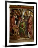 Disputation of St.Augustine With Heretics-Michael Pacher-Framed Giclee Print