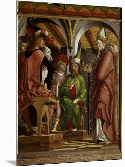 Disputation of St.Augustine With Heretics-Michael Pacher-Mounted Giclee Print