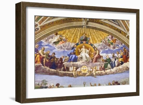 Disputation of the Holy Sacrament, Detail, C.1501-1520 (Fresco)-Raphael (1483-1520)-Framed Giclee Print