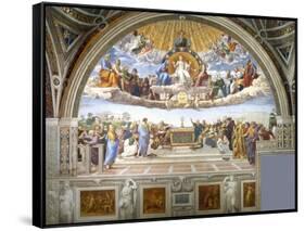 Disputation of the Holy Sacrament-Raphael-Framed Stretched Canvas