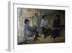 Dispute About Religion-Vasili Grigorevich Perov-Framed Giclee Print