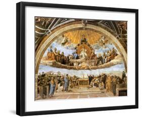 Dispute at the Eucharist-Raphael-Framed Art Print