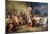 Dispute Between Achilles and Agamemnon, Fulcrum of Cycle with Stories of Iliad-Felice Giani-Mounted Giclee Print