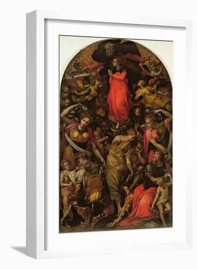 Dispute over the Immaculate Conception-Carlo Portelli-Framed Giclee Print