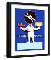 Disques Radio Tele-Vintage Posters-Framed Art Print